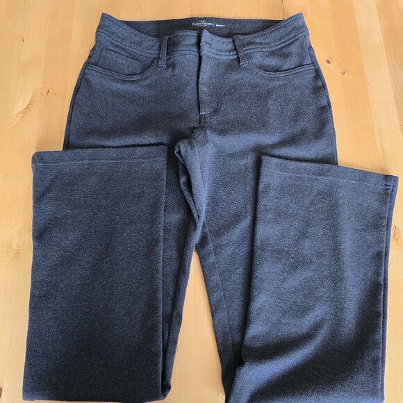 Faded Glory Gray Grey Stretch Knit Bootcut Comfy Women Pants Size 10A Y2K - Picture 1 of 7